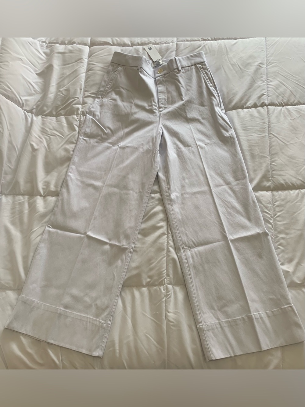 New Spanx stretch twill wide leg pants Size L